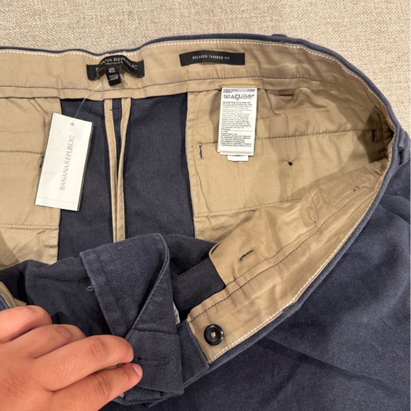 Banana Republic Men's Dark Blue Dress Pants - Picture 4 of 5